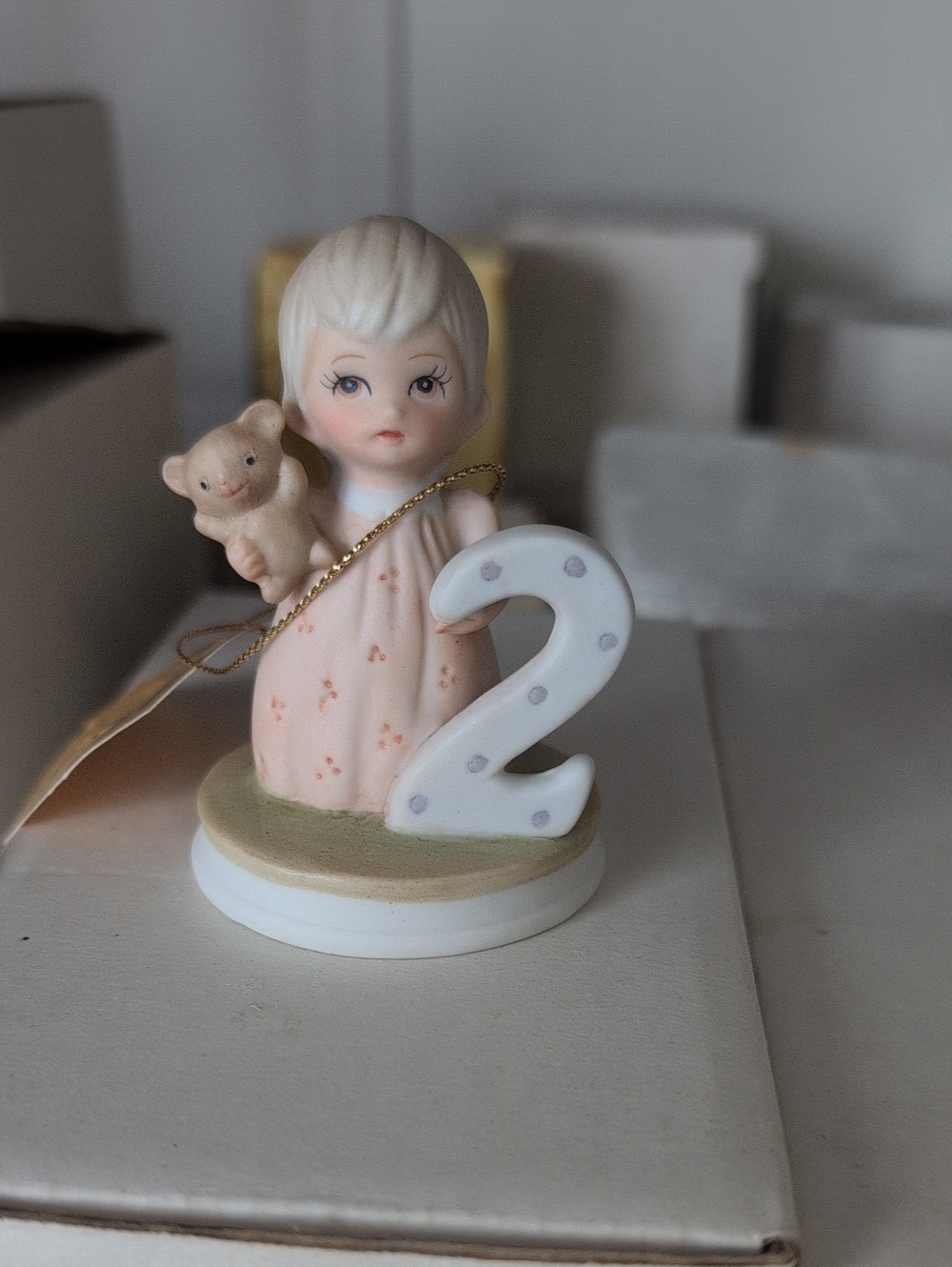 The Christopher Collection By Lefton Birthday Girl Figurine with Number 2